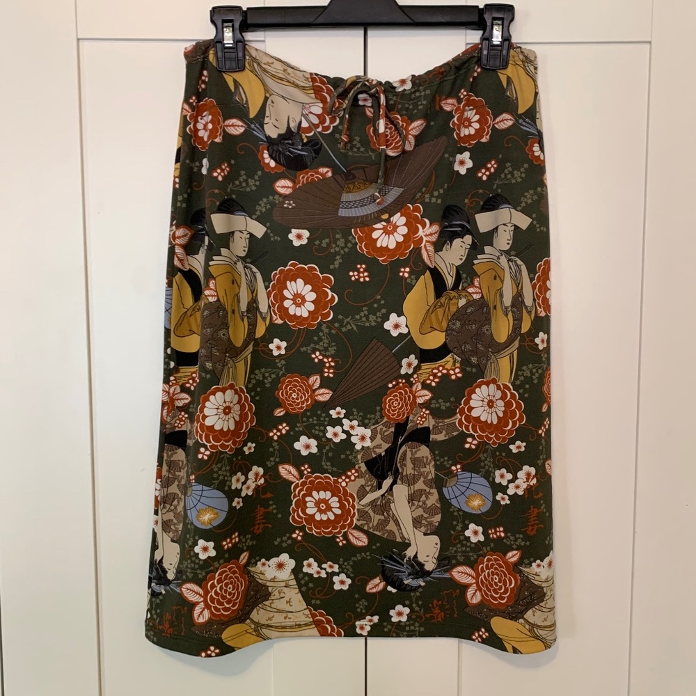 Vintage Japanese Print Skirt
